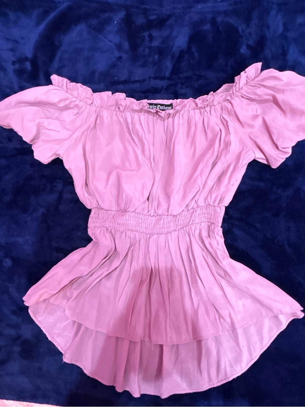 Scarlet Darkness Pink Off Shoulder Blouse Women's Size S